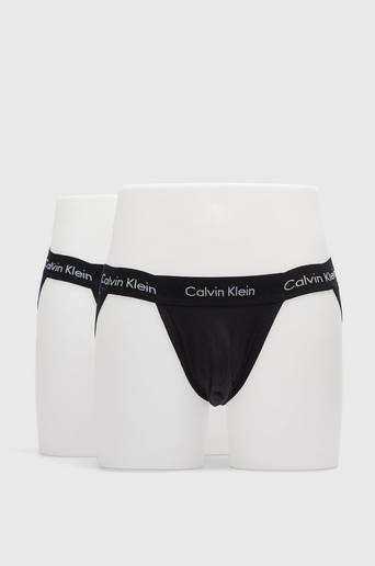 Calvin Klein Kalsonger 2-pack Cotton Stretch Jock Strap Svart