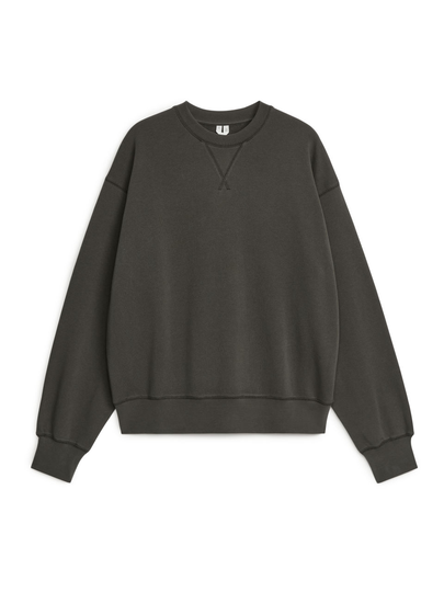 Oversized Terry Sweatshirt - Grey