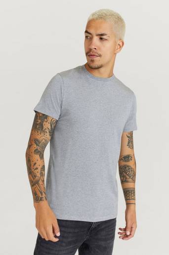 Resteröds T-Shirt R-neck Tee Bamboo Grå