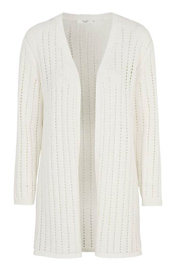 Cellbes Cardigan med hålmönster Vit