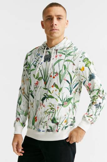 Dedicated Hoodie Falun Flower Field Vit