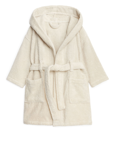 Cotton Terry Bathrobe - Beige