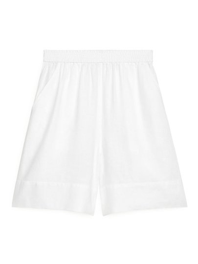 Linen Shorts - White