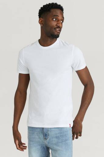Levi's T-shirt Slim 2PK Crew Neck 2-pack Vit