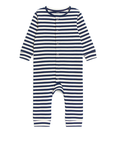 Rib Jersey Overall - Blue