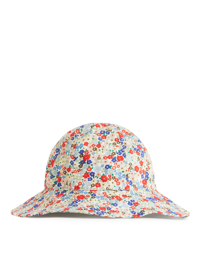 Puckered Sun Hat - Orange