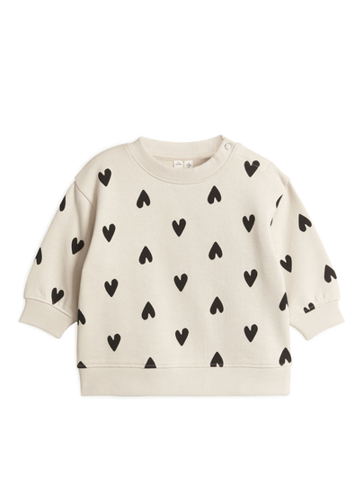 Cotton Sweatshirt - Beige