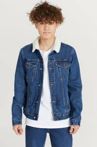 Levi's Jeansjacka LVN Sherpa Trucker Jacket Blå